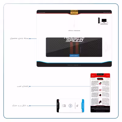 برچسب پوششی ماهوت مدل Need-for-Speed-Game مناسب برای تبلت اپل iPad Air 2 2014 A1567