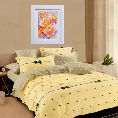 تابلو نقاشی آبرنگ طرح گل های رز کد 028