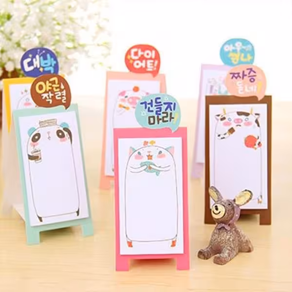 یادداشت رومیزی کوچیک حیوانات Animal Small Note Sticks