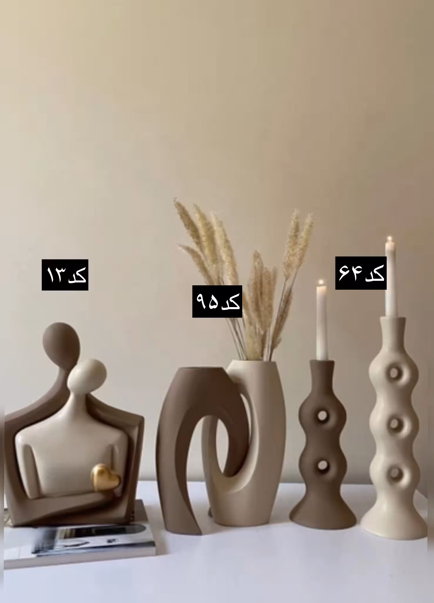 مجسمه _گلدان _ست جاشمعی رومیزی کدکالا 866