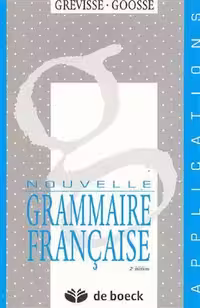 دانلود کتاب Nouvelle grammaire française - Grevisse - Applications