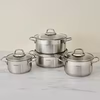 سرویس قابلمه استیل 8 پارچه Karaca ترکیه مدل Belen