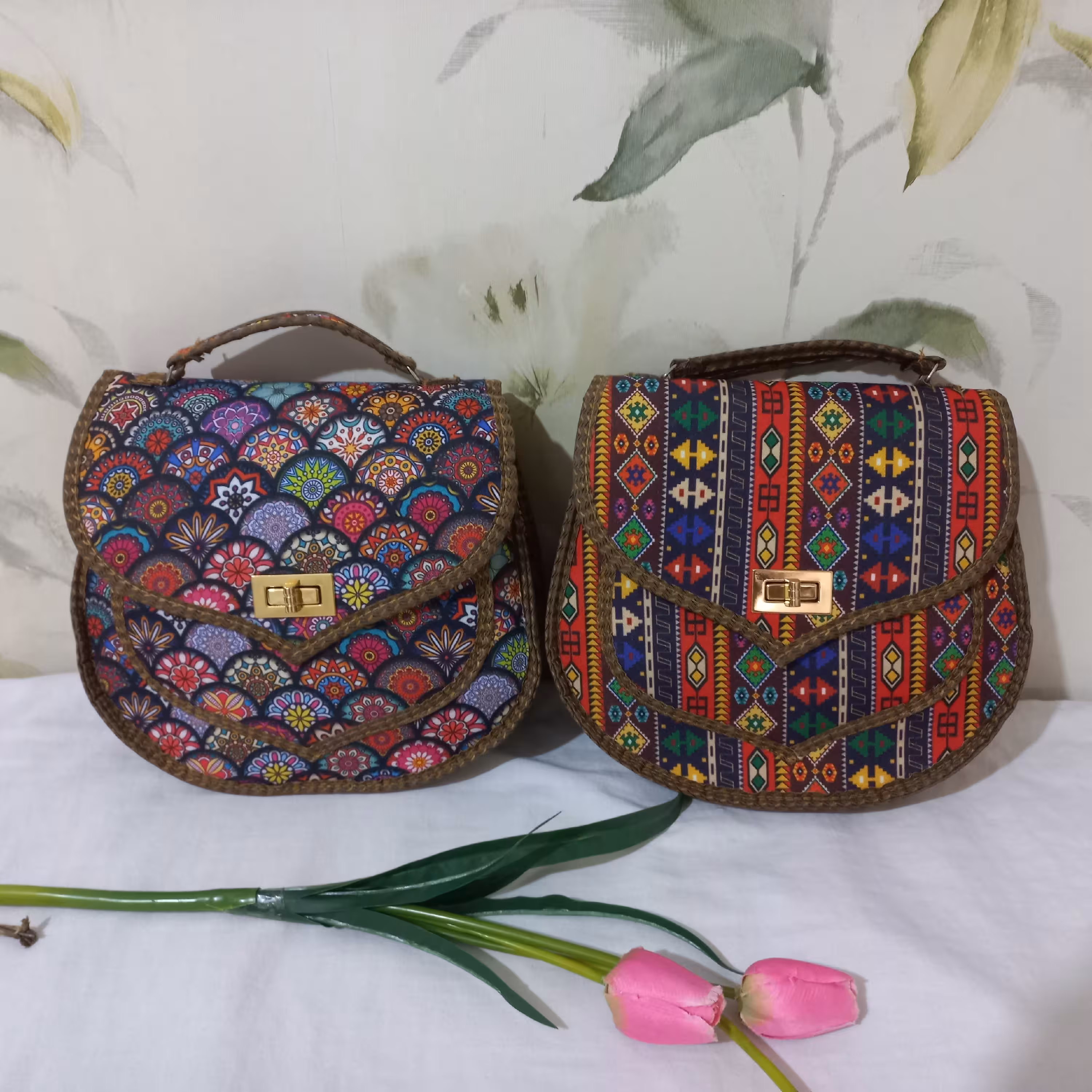 کیف دوشی کرپ سایز بزرگ
