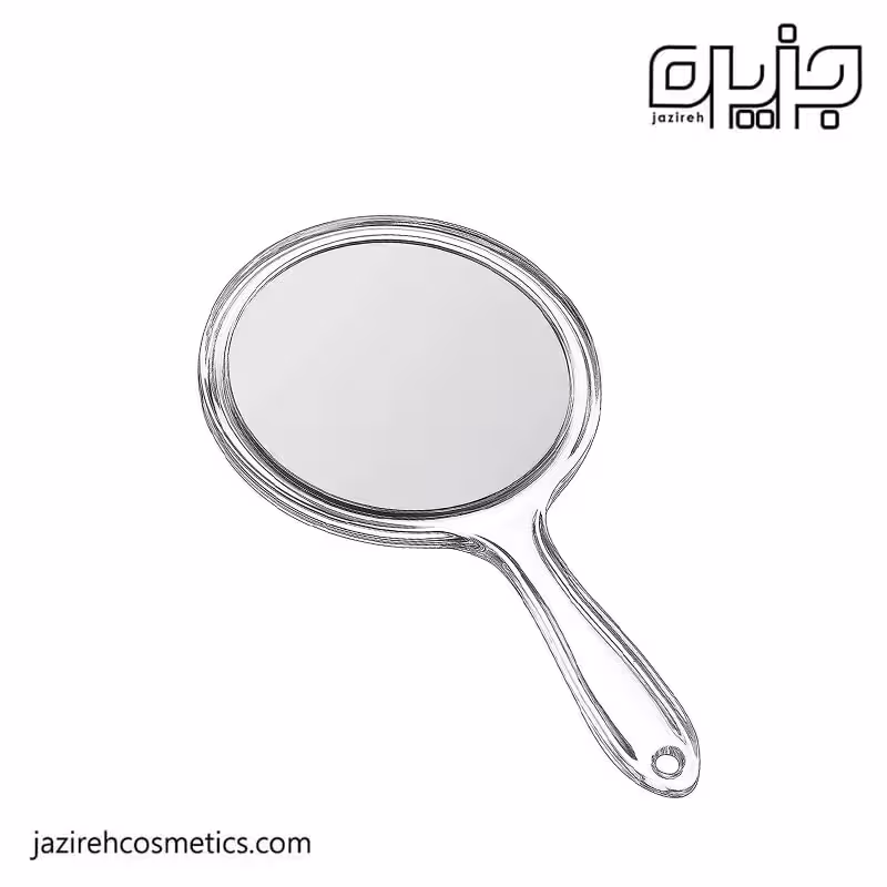 آينه دسته دار پلاستيكي بزرگ