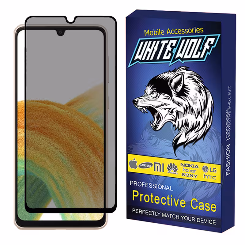 محافظ صفحه نمایش حریم شخصی وایت ولف مدل WGP3 مناسب برای گوشی موبایل سامسونگ  Galaxy A33 5G
