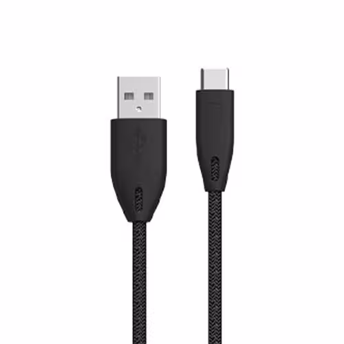 کابل شارژ USB به تایپ سی 3 آمپر 1.2 متر پاورولوژی مدل Powerology pac12bk