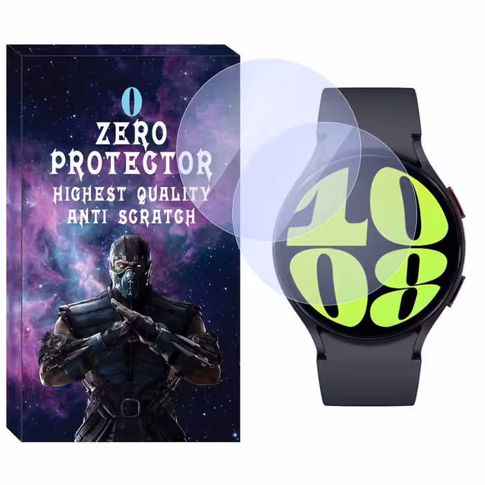 محافظ صفحه نمایش شیشه‌ای زیرو مدل SH-ZR مناسب برای ساعت هوشمند سامسونگ Galaxy watch 6 40mm بسته دو عددی