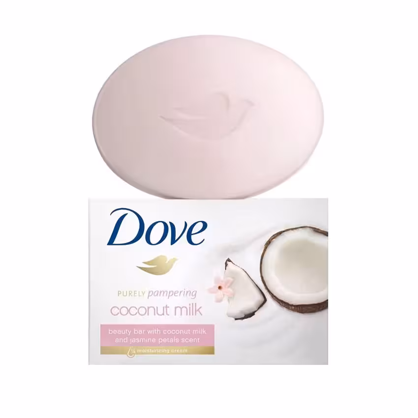 صابون داو حاوی رایحه شیر نارگیل dove