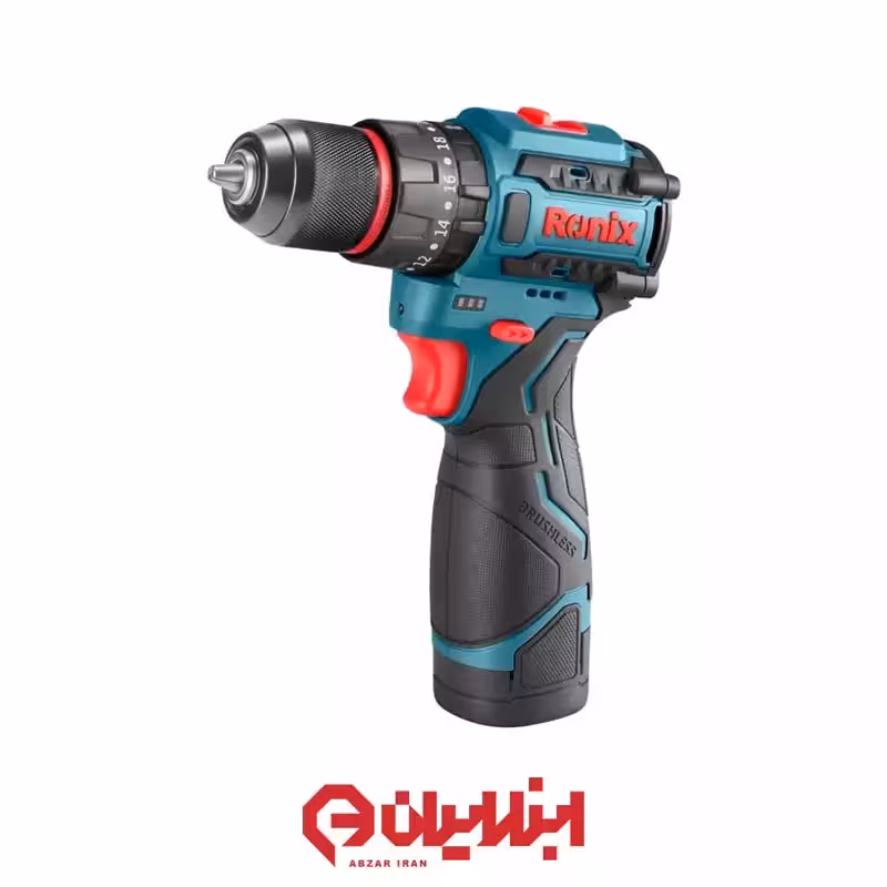 دریل شارژی 16 ولت براشلس رونیکس مدل 8661