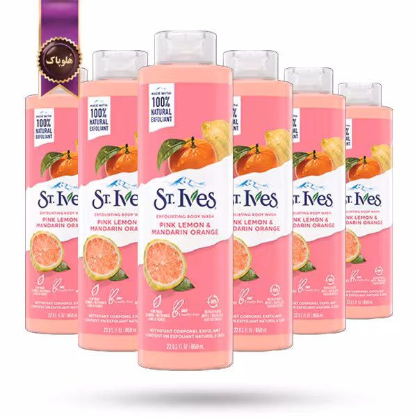 6 عدد شامپو بدن سنت ایوز St.Ives مدل لیمو صورتی و پرتقال ماندارین Pink lemon & mandarin orange حجم 650 میلی لیتر   (اورجینال)