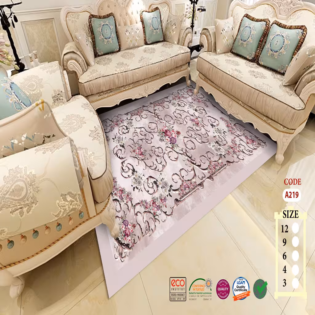 روفرشی کشدار  مخمل شانل صورتی کد 219