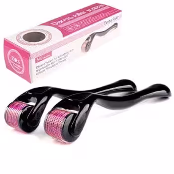 ماساژور مدل درما رولر تیتانیومی Microneedle system دونه ای درمارولر دارای سایز های  1 و 1/5 و  0/5