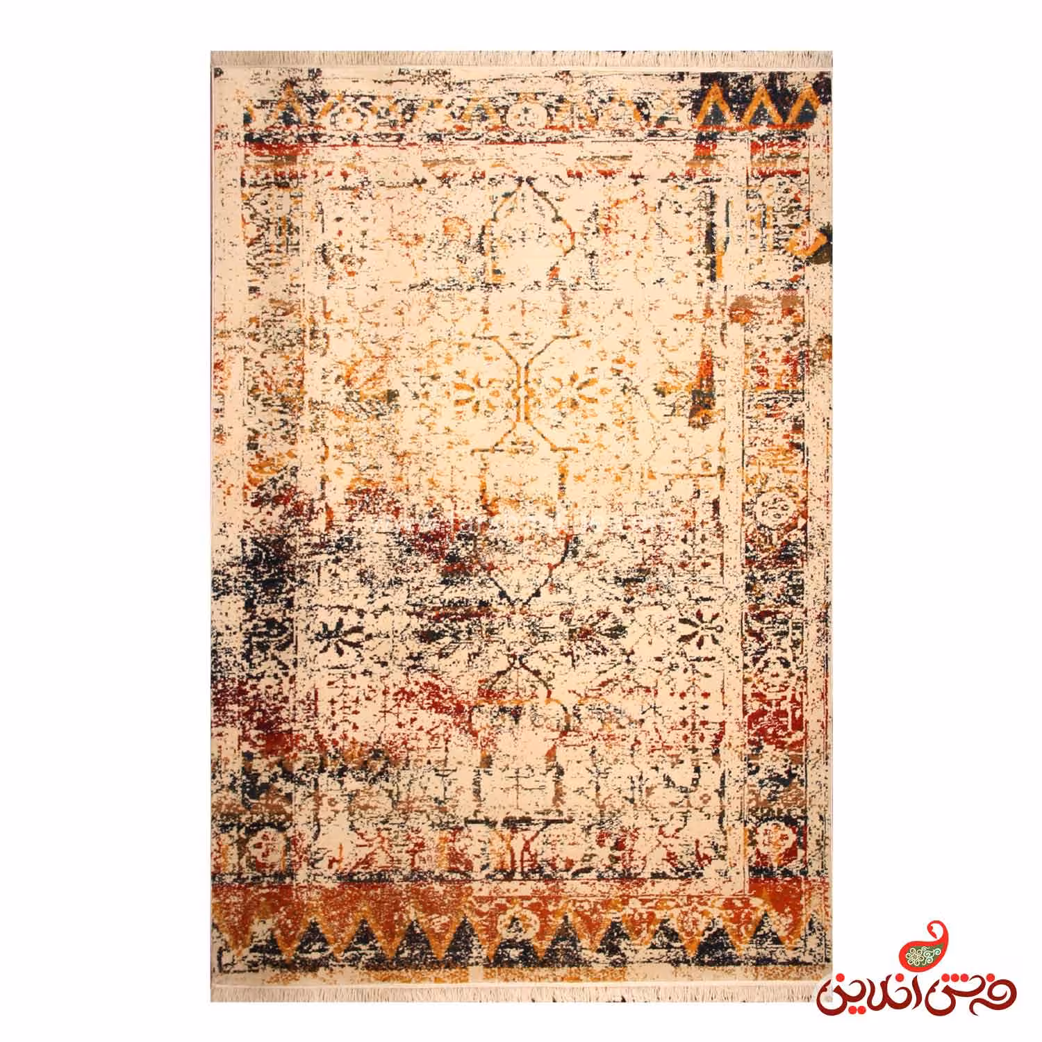 فرش ساوین کد 2091 کرم