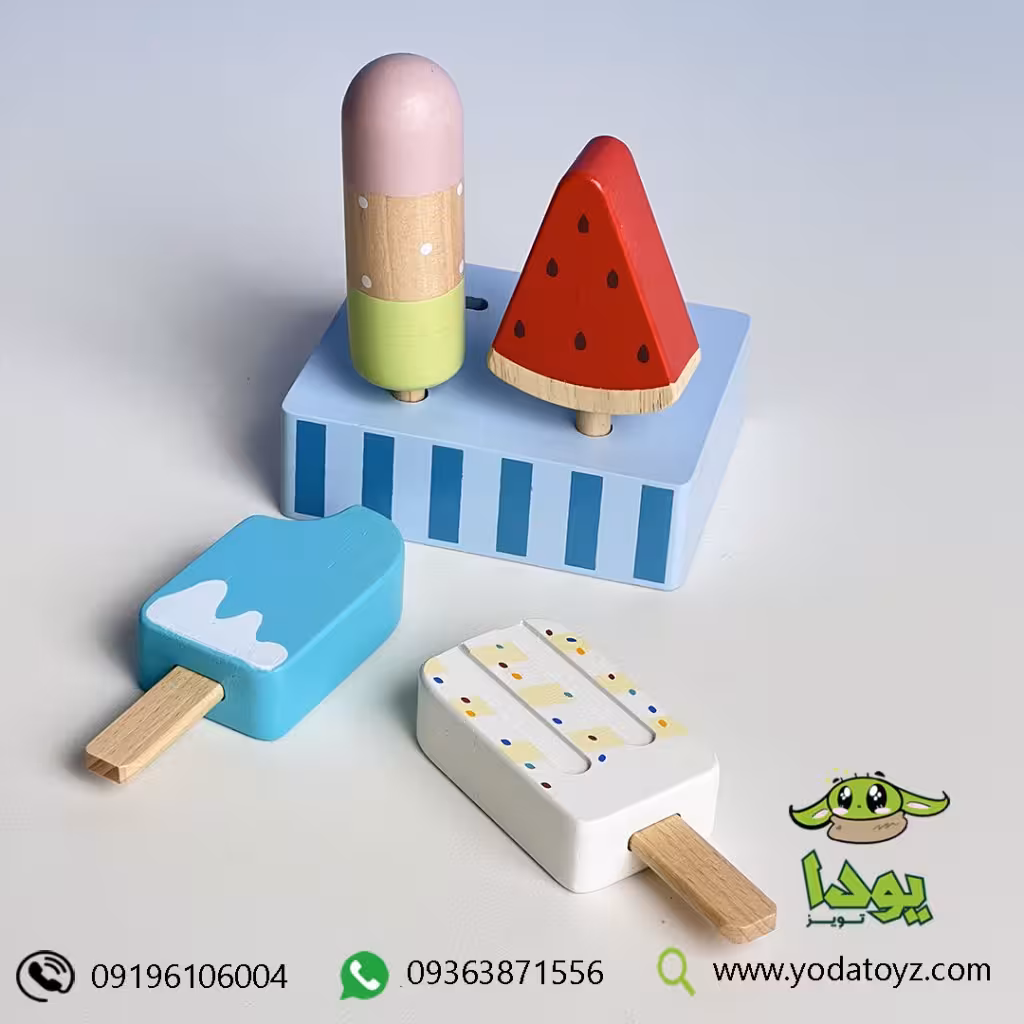 اسباببازی چوبی بستنی کیم 4 عددی پیکاردو picardo