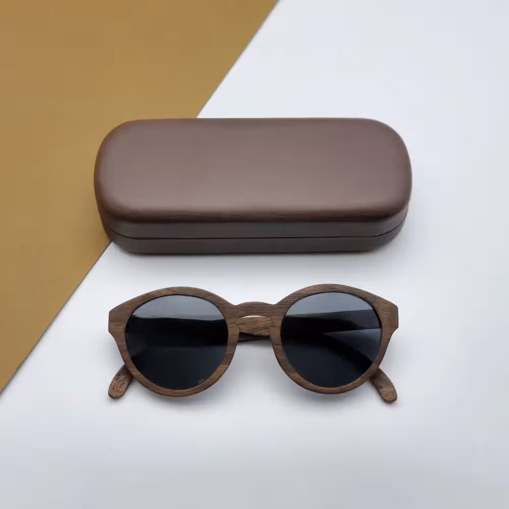 عینک چوبی دست‌ساز میدو مدل O025