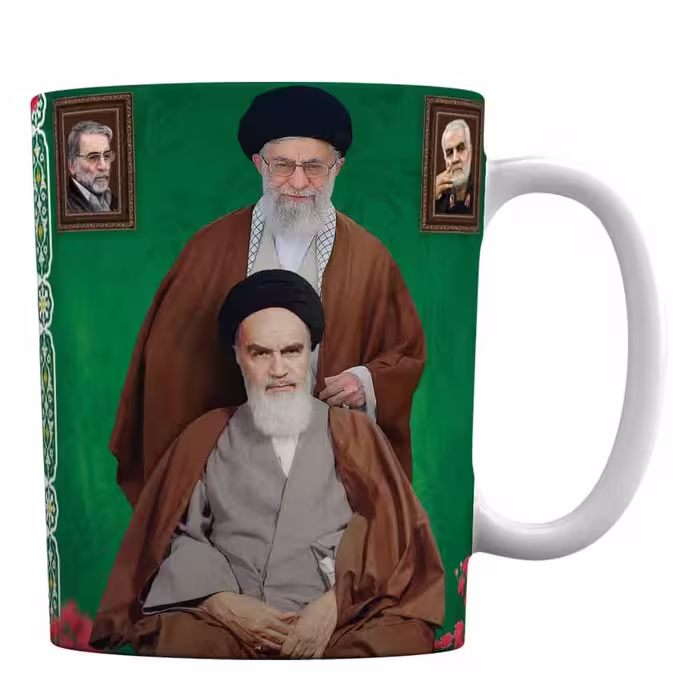 ماگ سرامیکی افرا توس طرح رهبران انقلاب اسلامی ایران