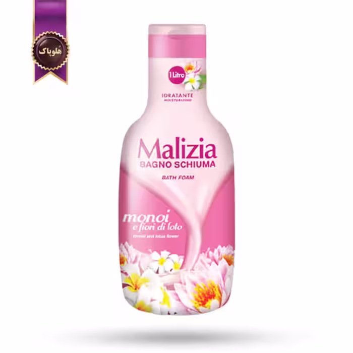 شامپو بدن مالیزیا Malizia مدل گل های مونوی و نیلوفر آبی monoi and lotus flowers حجم 1000 میلی لیتر   (اورجینال)
