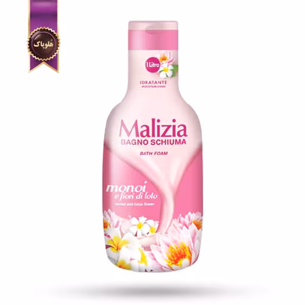 شامپو بدن مالیزیا Malizia مدل گل های مونوی و نیلوفر آبی monoi and lotus flowers حجم 1000 میلی لیتر   (اورجینال)