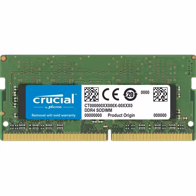 رم لپ تاپ DDR4 تک کاناله 3200 مگاهرتز CL22 کروشیال مدل SODIMM ظرفیت 8 گیگابایت