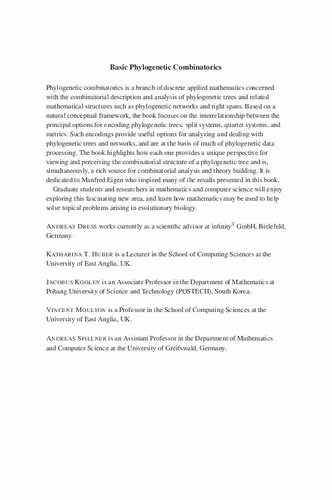 خرید و دانلود نسخه کامل کتاب Basic Phylogenetic Combinatorics