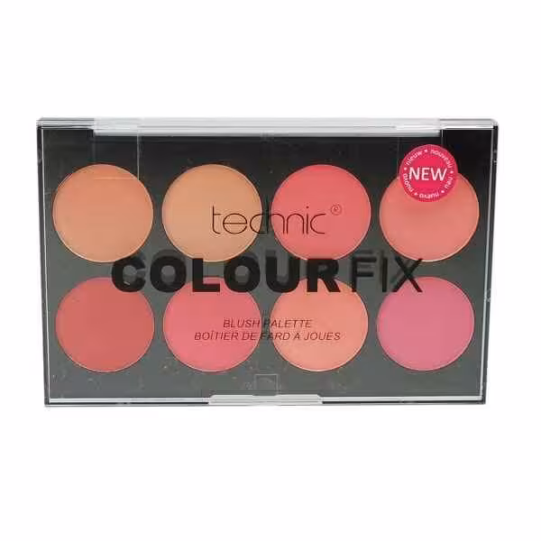 پالت رژگونه تکنیک Technic مدل کالر فیکس Color Fix اصل | مات، پیگمنت فشرده