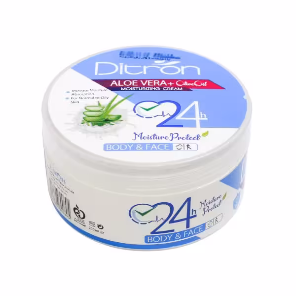 کرم مرطوب کننده آلوئه ورا دیترون حجم 200 میلی لیتر