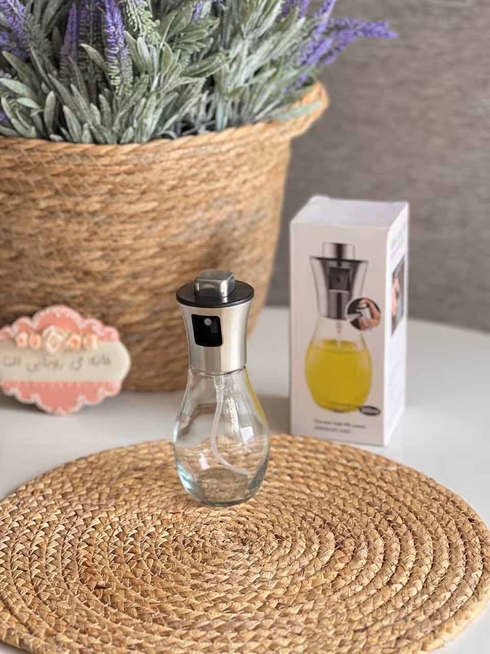 ظرف اسپری روغن پاش مدل خمره ای