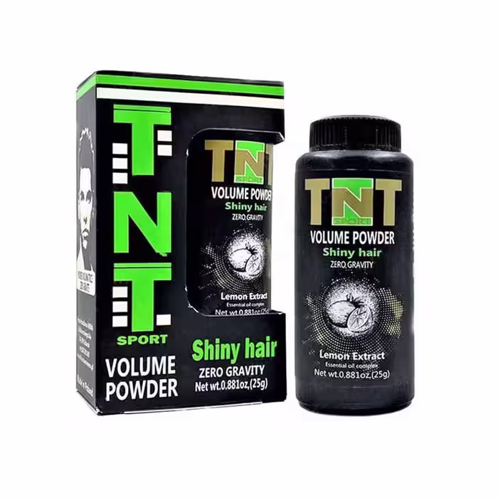 پودر حالت‌دهنده و حجم‌دهنده مو تی‌ان‌تی مدل براق‌کننده (TNT Shiny Hair Powder) حجم 25 گرم