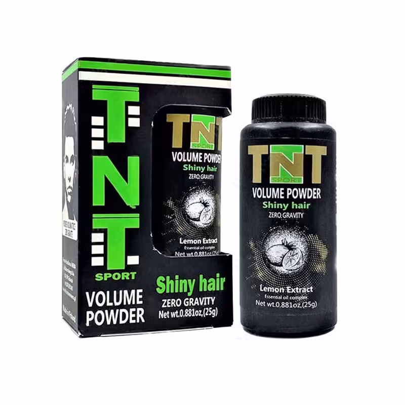 پودر حالت‌دهنده و حجم‌دهنده مو تی‌ان‌تی مدل براق‌کننده (TNT Shiny Hair Powder) حجم 25 گرم
