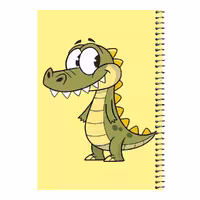 دفتر مشق 80 برگ اس جی مدل تمساح بامزه