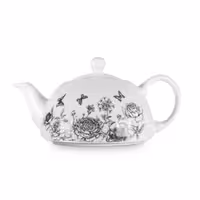 بنتاتی - قوری چینی گل و پروانه 2051