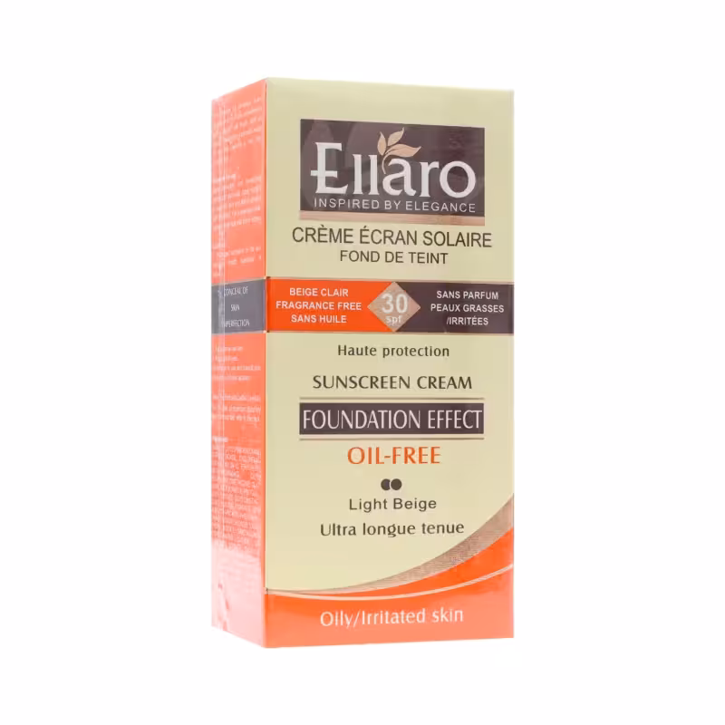 کرم ضد آفتاب SPF30 فاقد چربی رنگ بژ روشن الارو