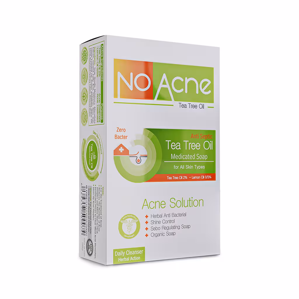 صابون گیاهی ضد آکنه و آنتی‌باکتریال تی تری نوآکنه مناسب برای انواع پوست | No Acne anti bacterial and anti acne soap for all skin type