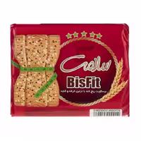 بیسکویت پنج غله با تزئین خرفه و کنجد سلامت 215 گرمی