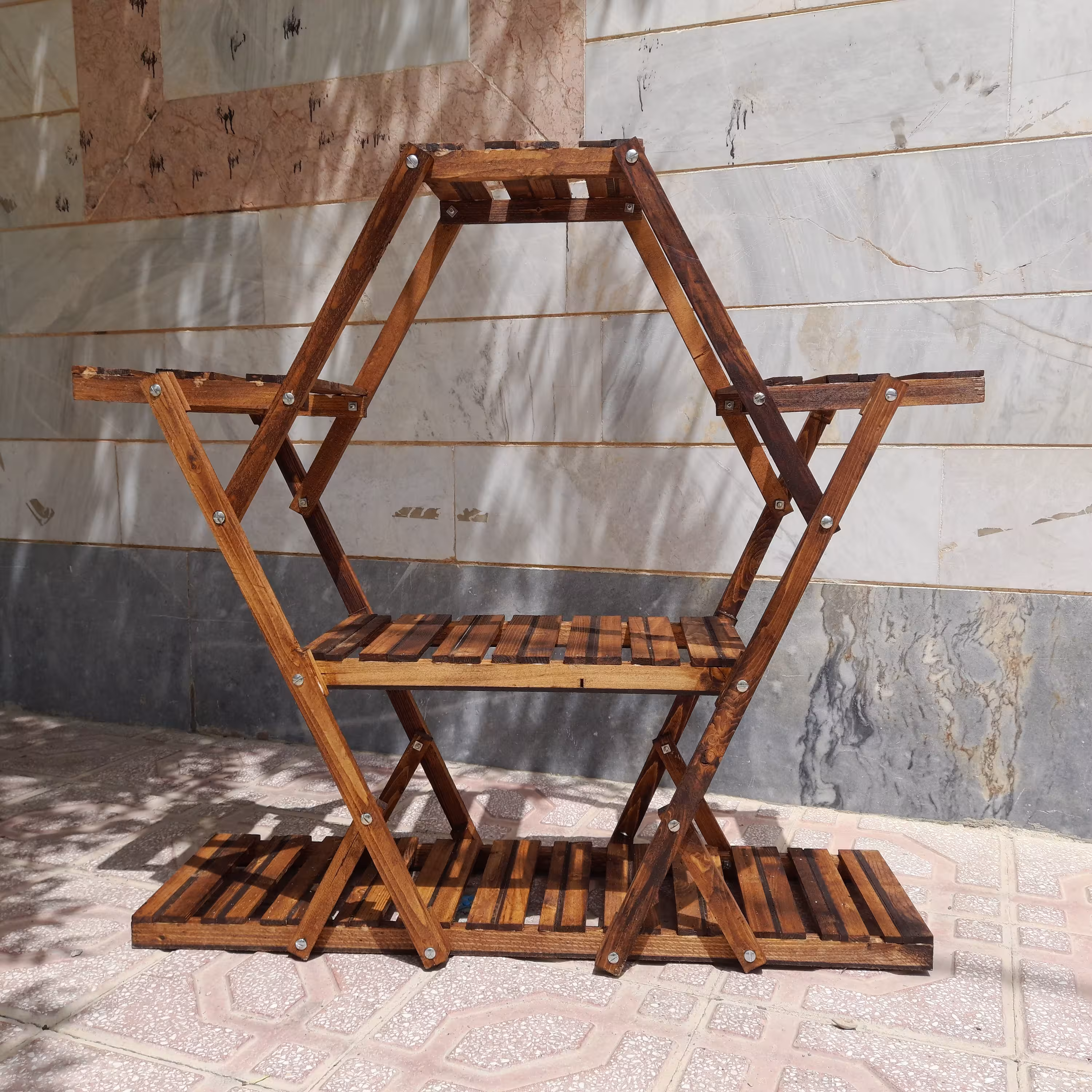 استندگل ، چوبی ، شلف گل