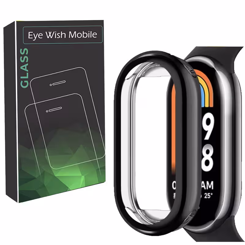 کاور آی ویش مدل PC Bumper مناسب برای ساعت هوشمند شیائومی Mi Band 9 به همراه محافظ صفحه نمایش