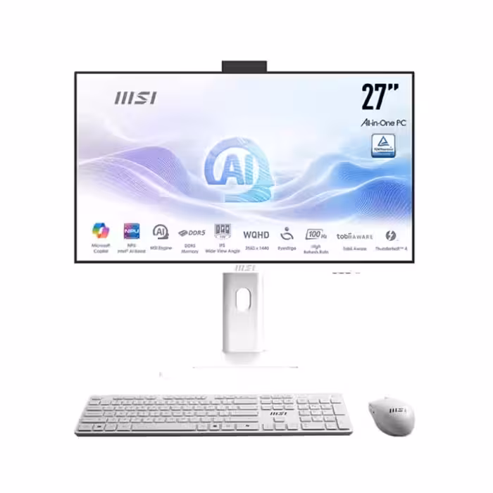 آل این وان 27 اینچ MSI AM273P Q AI W | CORE ULTRA 5 125H | 16GB RAM | 1TB SSD