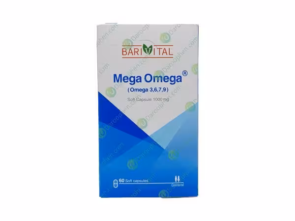 سافت ژل مگا امگا 9 7 6 3 باریویتال 1000
