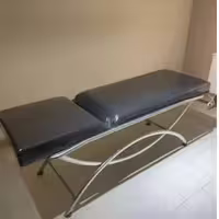 تخت معاینه و ماساژ، یک شکن، پایه ثابت، مدل هلالی