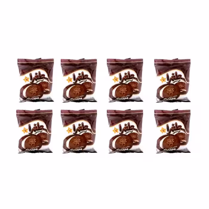 کیک کاکائویی طغرا 95 گرمی بسته 20 عددی