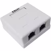 کیستون باکس 2 پورت شبکه cat5  k-net plus  kp-N1107