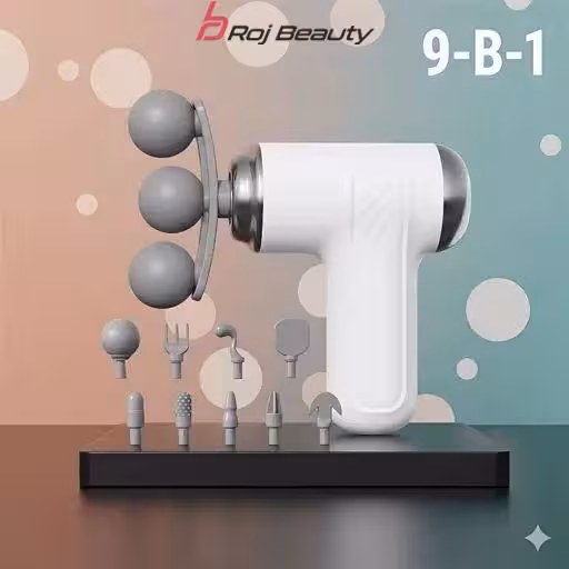 ماساژور تفنگی گیربکس هوشمند شش سرعته 12کاره Fascia gun