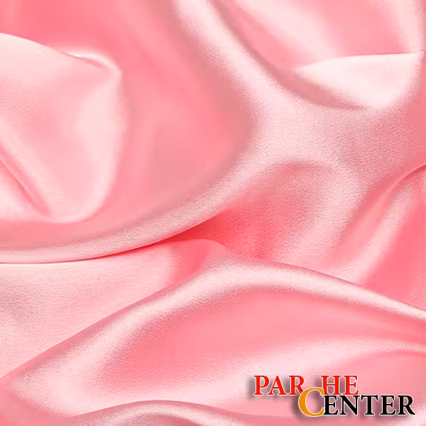 پارچه ته طاقه ساتن صورتی متراژ 50 سانتی متر