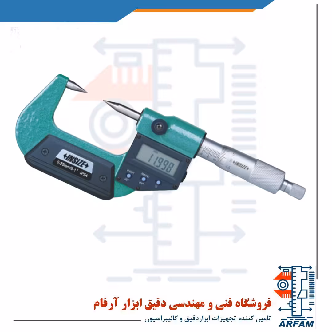 میکرومتر دیجیتال اینسایز سوزنی خارج سنج 25-0 میلی متر مدل 25-3530
