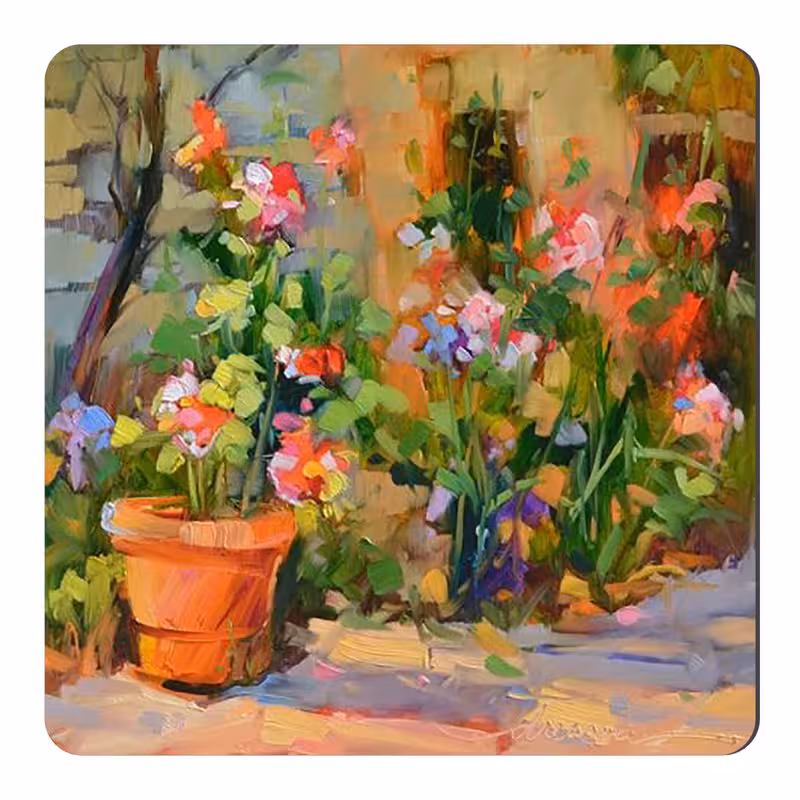 مگنت طرح نقاشی گل و گلدان کد wmg4265