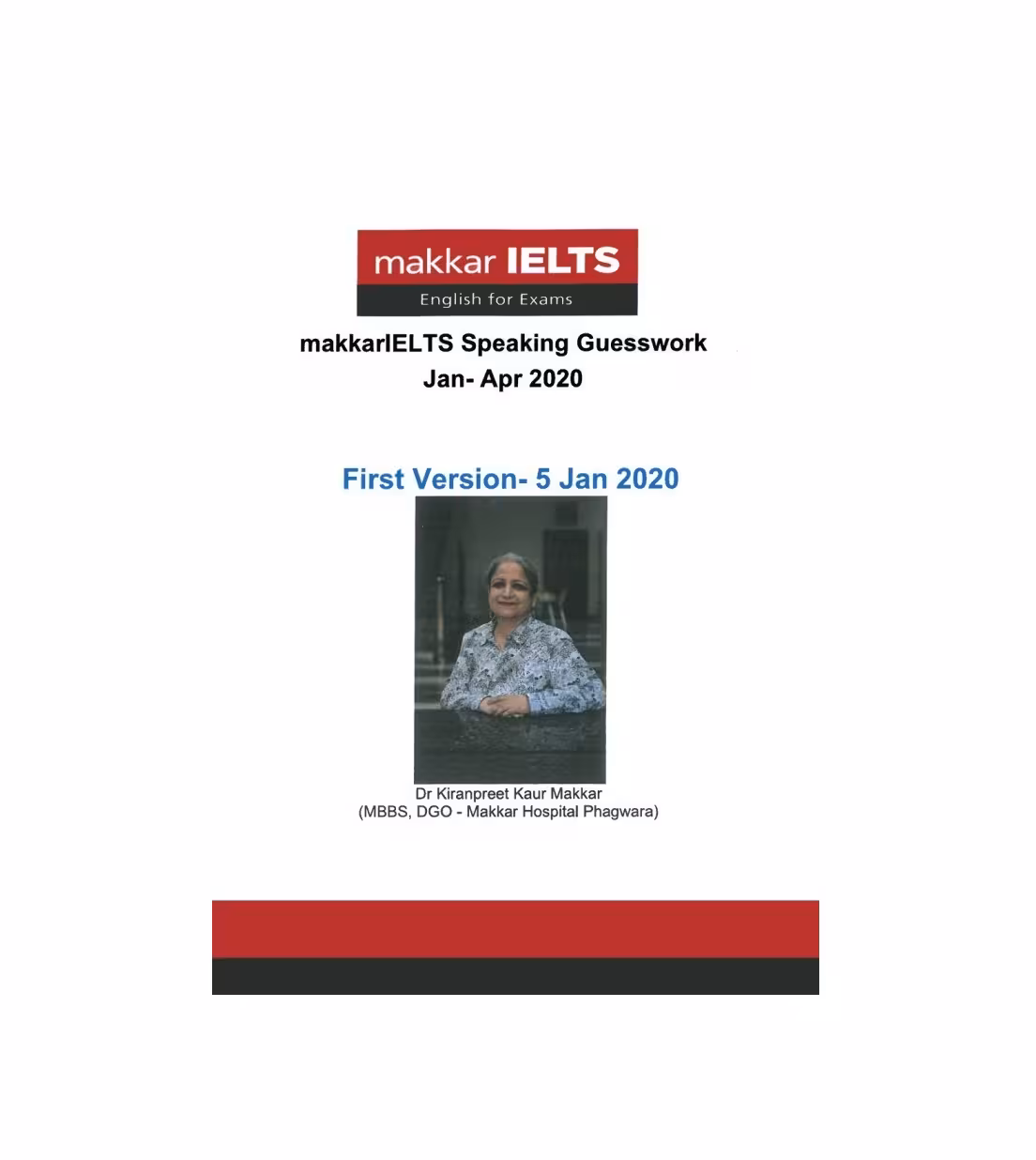 کتاب ماکار ایلتس اسپیکینگ Makkar IELTS Speaking Jun Aug 2020