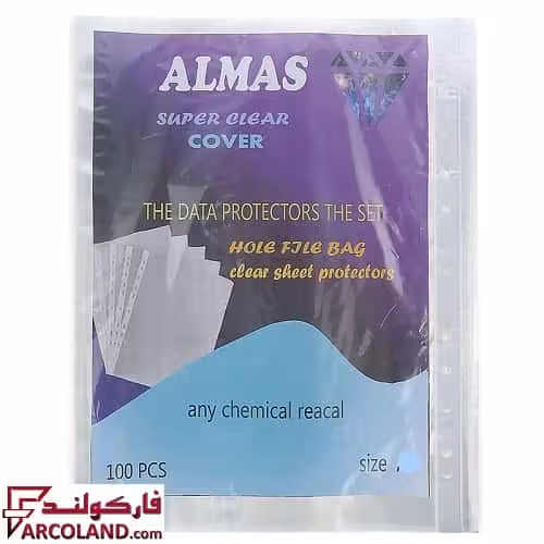 کاور پلاستیکی کاغذ A4 بسته 100 برگی