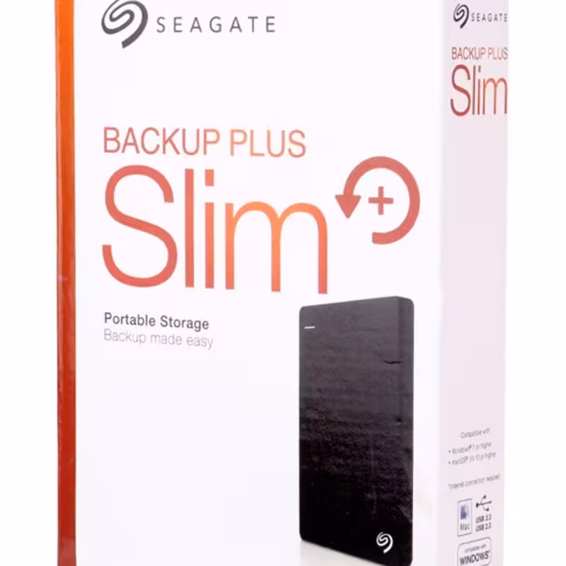 هارد اکسترنال سیگیت مدل Backup Plus Slim ظرفیت 2 ترابایت بدنه فلزی گارانتی 1سال
