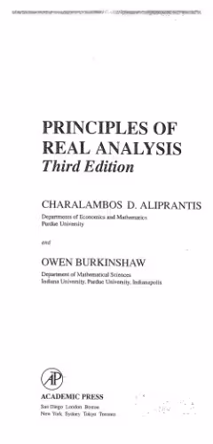 خرید و دانلود نسخه کامل کتاب principles of real analysis