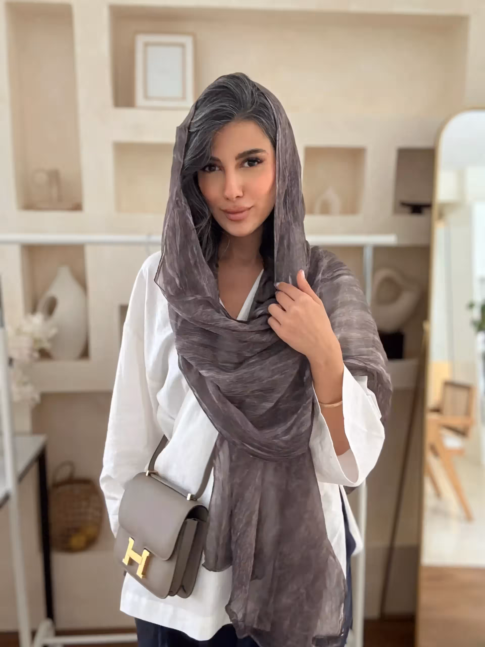 شال حریر ایتالیایی کد 720